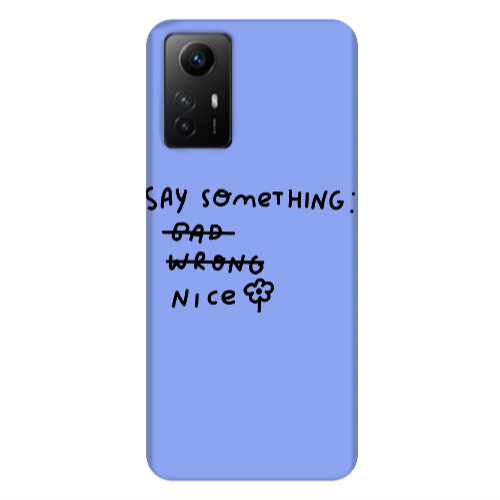 Xiaomi Redmi Note 12s Say Something Light Purple Colored Silicone TPU Θήκη
