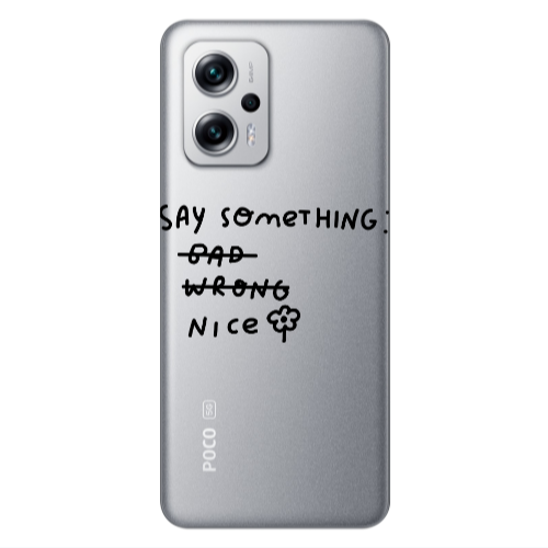 Xiaomi Poco X4 GT Say Something Transparent Silicone TPU Θήκη