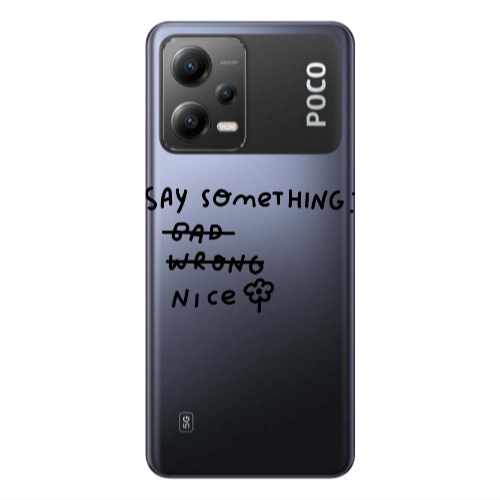 Xiaomi Poco X5 Say Something Transparent Silicone TPU Θήκη