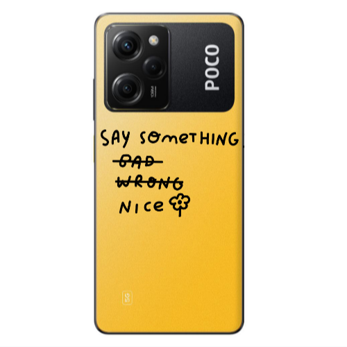 Xiaomi Poco X5 Pro Say Something Transparent Silicone TPU Θήκη