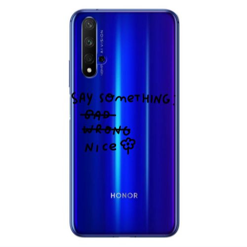 Huawei Nova 5 T Say Something Transparent Silicone TPU Θήκη