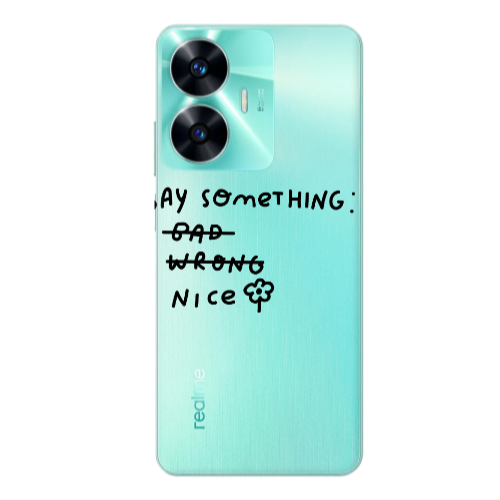 Realme C55 Say Something Transparent Silicone TPU Θήκη