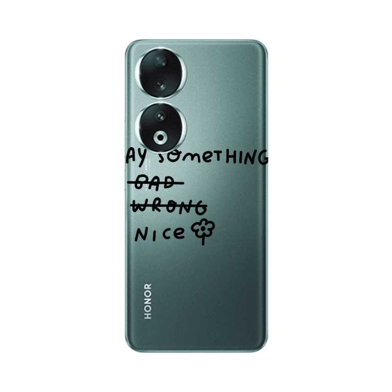 Honor 90 5G Say Something Transparent Silicone TPU Θήκη