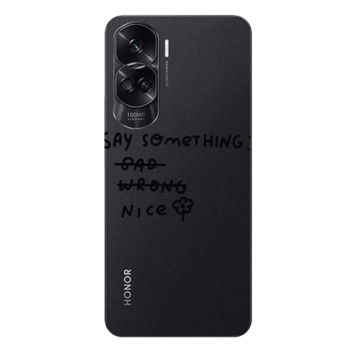 Honor 90 Lite 5G Say Something Transparent Silicone TPU Θήκη