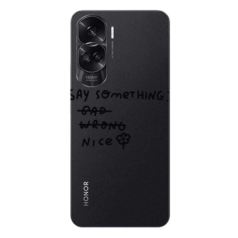 Honor 90 Lite 5G Say Something Transparent Silicone TPU Θήκη