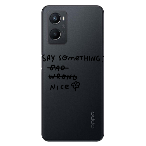 Oppo A 96 Say Something Transparent Silicone TPU Θήκη