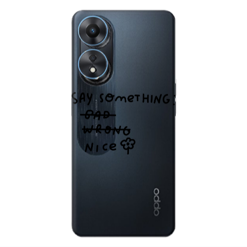 Oppo A 98 Say Something Transparent Silicone TPU Θήκη
