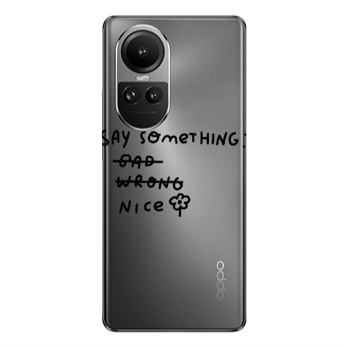 Oppo Reno10 5G Say Something Transparent Silicone TPU Θήκη