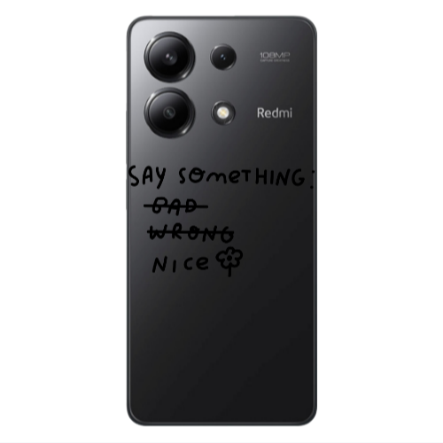 Xiaomi Redmi Note 13 4G Say Something Transparent Silicone TPU Θήκη