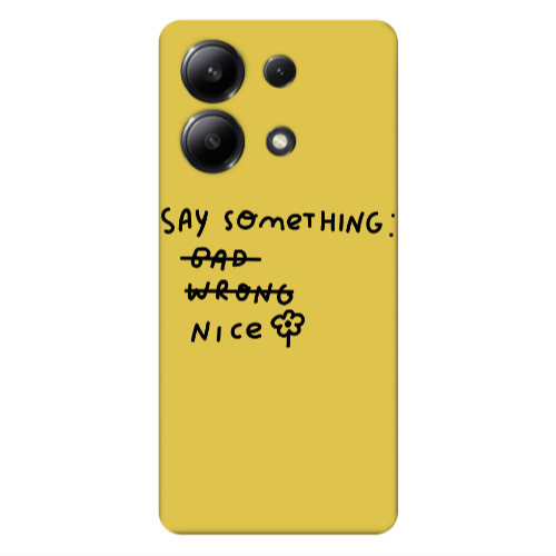 Xiaomi Redmi Note 13 4G Say Something Yellow Colored Silicone TPU Θήκη