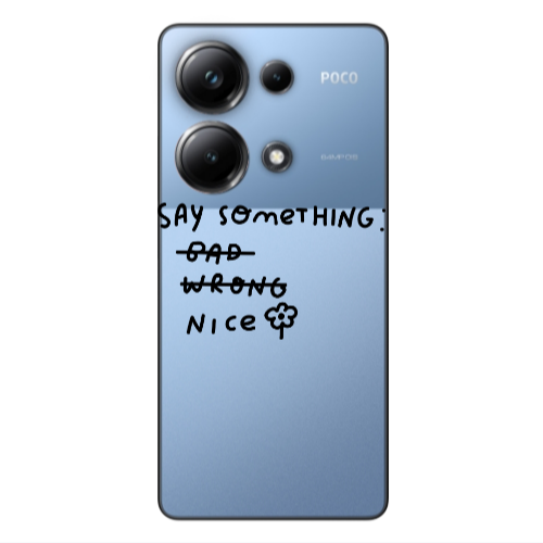 Xiaomi Poco M6 Pro 4G Say Something Transparent Silicone TPU Θήκη