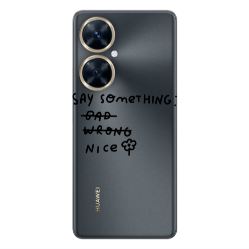 Huawei Nova 11i Say Something Transparent Silicone TPU Θήκη