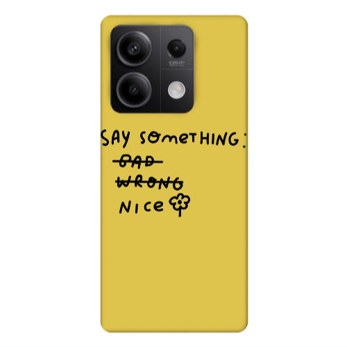 Xiaomi Redmi Note 13Pro 5G Say Something Yellow Colored Silicone TPU Θήκη
