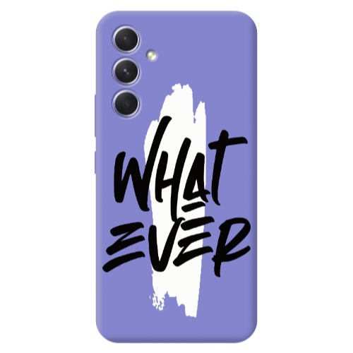 Samsung A56 What Ever Purple Colored Silicone TPU Θήκη
