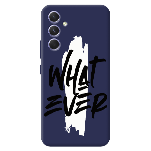 Samsung A56 What Ever Dark blue Colored Silicone TPU Θήκη