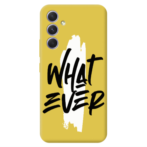 Samsung A56 What Ever Yellow Colored Silicone TPU Θήκη