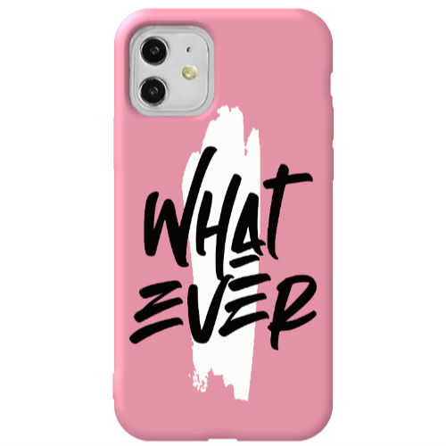 Apple iPhone 11  What Ever Pink Colored Silicone TPU Θήκη