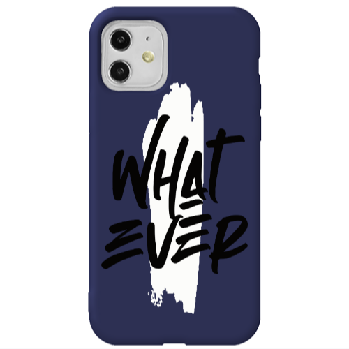 Apple iPhone 11  What Ever Dark blue Colored Silicone TPU Θήκη