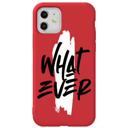 Apple iPhone 11  What Ever Red Colored Silicone TPU Θήκη