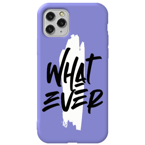 Apple iPhone 11 Pro What Ever Purple Colored Silicone TPU Θήκη