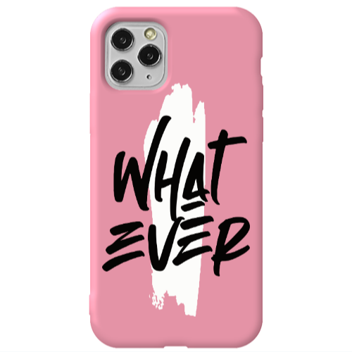 Apple iPhone 11 Pro What Ever Pink Colored Silicone TPU Θήκη