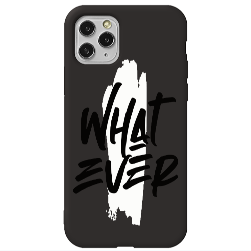 Apple iPhone 11 Pro What Ever Black Colored Silicone TPU Θήκη