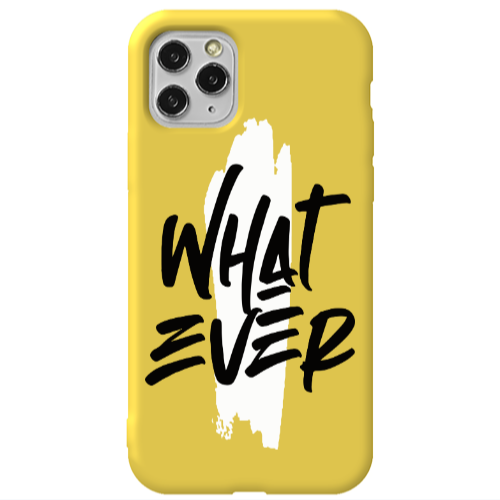 Apple iPhone 11 Pro What Ever Yellow Colored Silicone TPU Θήκη