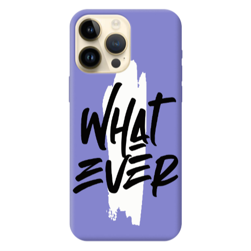 Apple iPhone 13 Pro Max What Ever Purple Colored Silicone TPU Θήκη