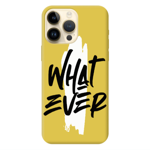 Apple iPhone 13 Pro Max What Ever Yellow Colored Silicone TPU Θήκη
