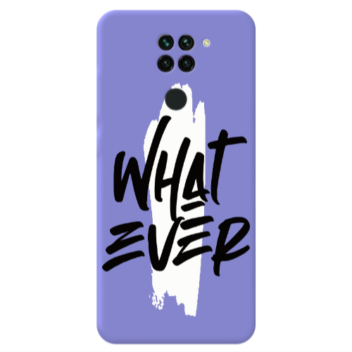Xiaomi Redmi Note 9 What Ever Purple Colored Silicone TPU Θήκη