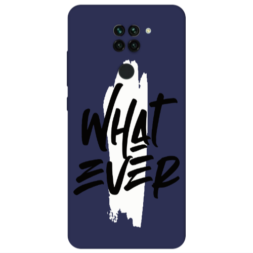 Xiaomi Redmi Note 9 What Ever Dark blue Colored Silicone TPU Θήκη