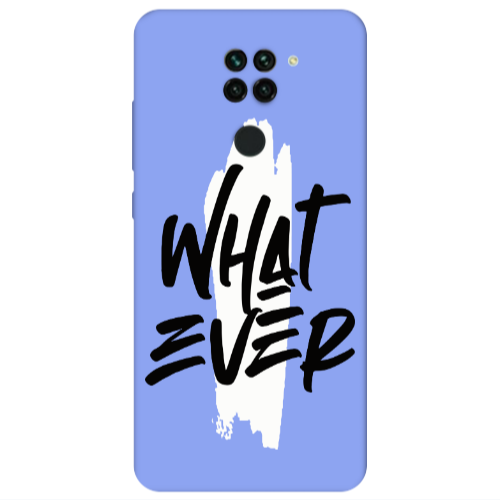 Xiaomi Redmi Note 9 What Ever Light Purple Colored Silicone TPU Θήκη
