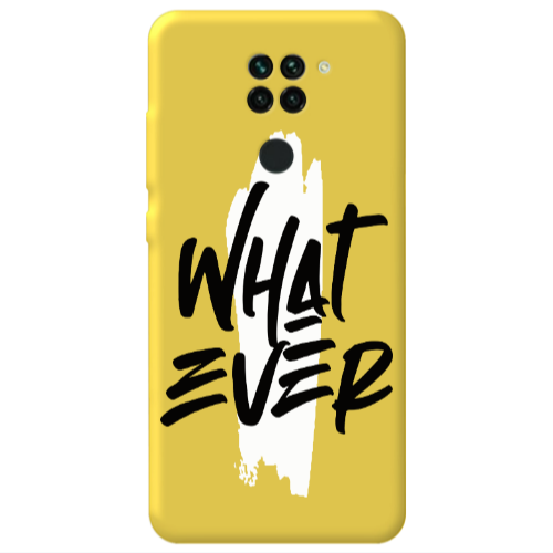 Xiaomi Redmi Note 9 What Ever Yellow Colored Silicone TPU Θήκη