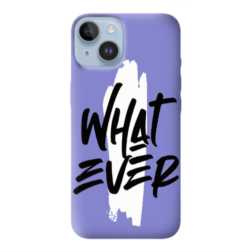 Apple iPhone 14  What Ever Purple Colored Silicone TPU Θήκη