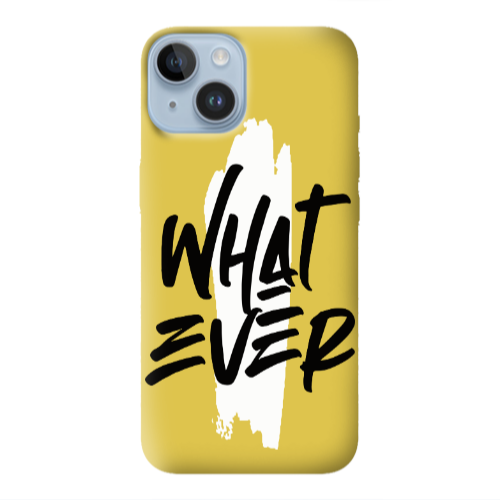 Apple iPhone 14 Plus What Ever Yellow Colored Silicone TPU Θήκη