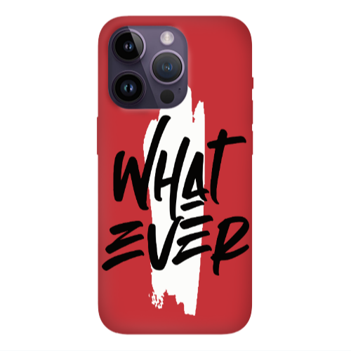 Apple iPhone 14 Pro  What Ever Red Colored Silicone TPU Θήκη
