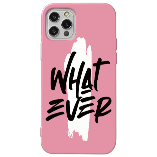Apple iPhone 13 Pro What Ever Pink Colored Silicone TPU Θήκη