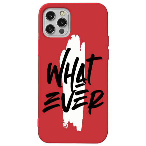 Apple iPhone 13 Pro What Ever Red Colored Silicone TPU Θήκη