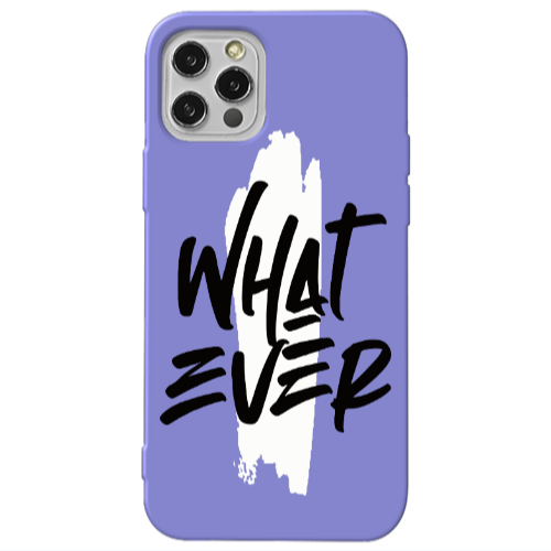 Apple iPhone 12 Pro What Ever Purple Colored Silicone TPU Θήκη