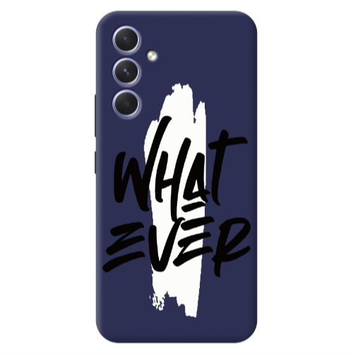 Samsung A54 What Ever Dark blue Colored Silicone TPU Θήκη
