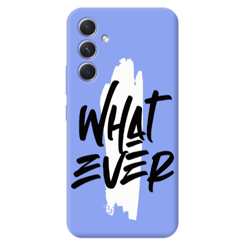 Samsung A54 What Ever Light Purple Colored Silicone TPU Θήκη