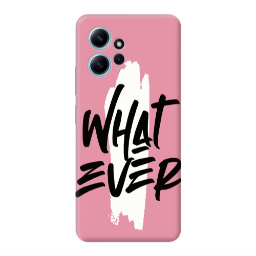 Xiaomi Redmi Note 12 4G What Ever Pink Colored Silicone TPU Θήκη