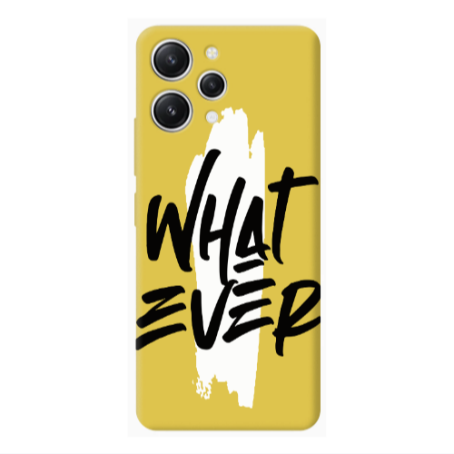Xiaomi Redmi 12 What Ever Yellow Colored Silicone TPU Θήκη