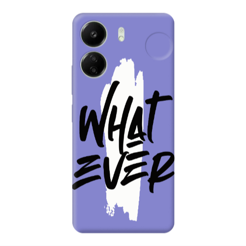 Xiaomi Redmi 13C What Ever Purple Colored Silicone TPU Θήκη