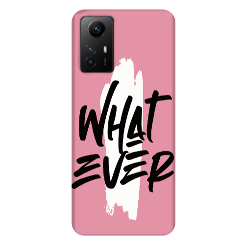 Xiaomi Redmi Note 12s What Ever Pink Colored Silicone TPU Θήκη