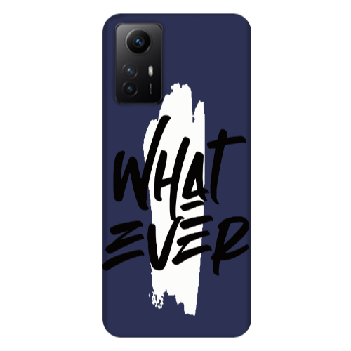 Xiaomi Redmi Note 12s What Ever Dark blue Colored Silicone TPU Θήκη