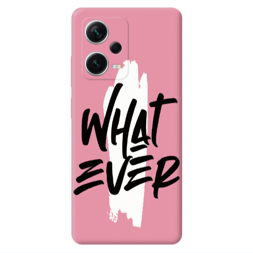 Xiaomi Poco X5 What Ever Pink Colored Silicone TPU Θήκη