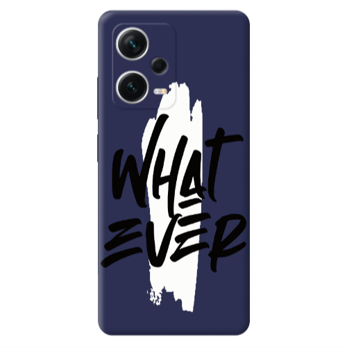 Xiaomi Poco X5 What Ever Dark blue Colored Silicone TPU Θήκη