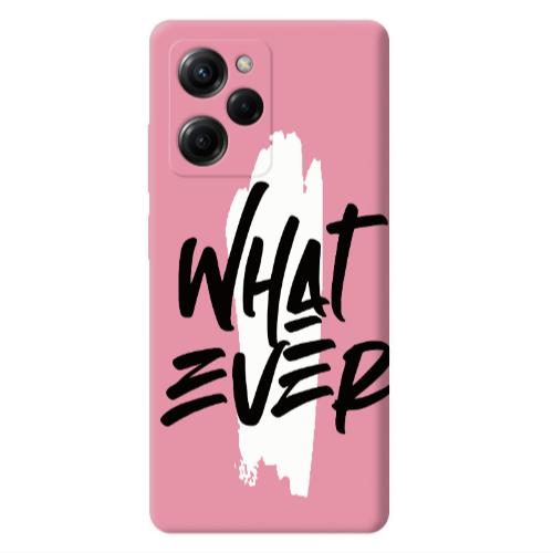 Xiaomi Poco X5 Pro What Ever Pink Colored Silicone TPU Θήκη