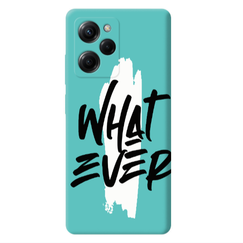 Xiaomi Poco X5 Pro What Ever Turquoise Colored Silicone TPU Θήκη